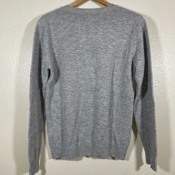 💛💛 4/$25 Shades of Grey/ Micah Cohen Wool Blend Heather Grey Sweater/ small - Picture 10 of 16